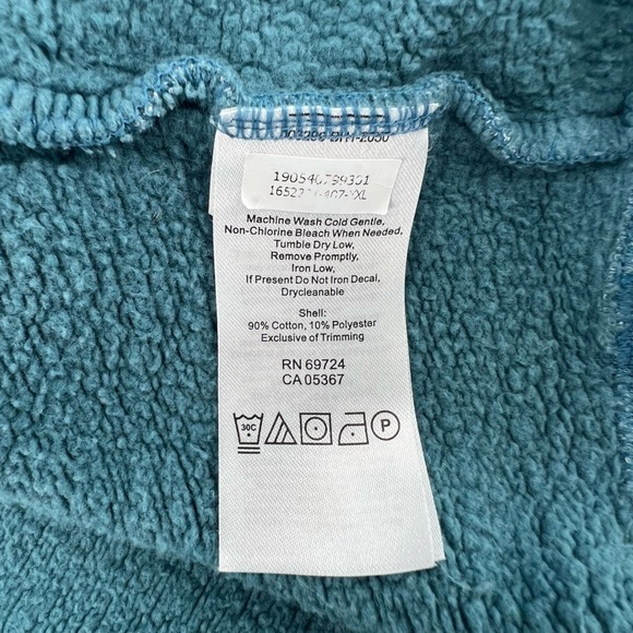 Columbia Teal 1/4 Zip Pullover Sweatshirt Size XXL Men's - Picture 5 of 5